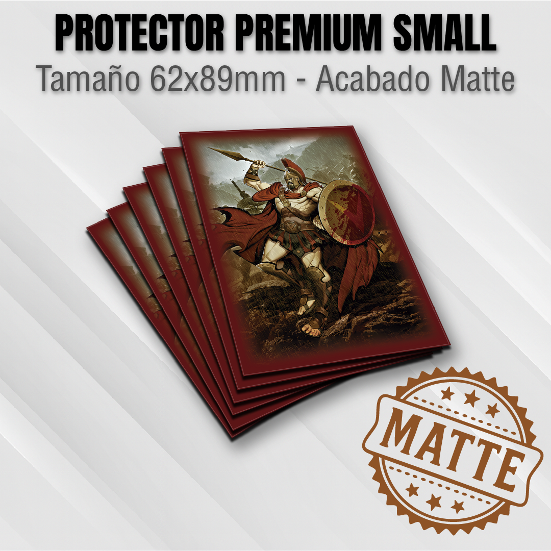 Protectores MATTE con Diseño | TOPDECK Small 62x89mm Leonidas