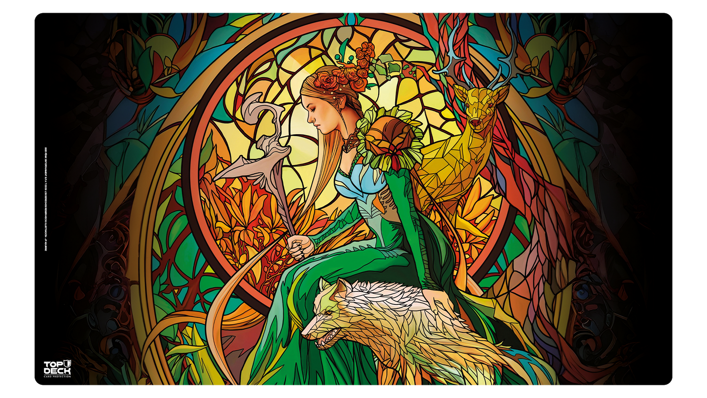 PREVENTA Playmat | Colección Vitrales - Druida