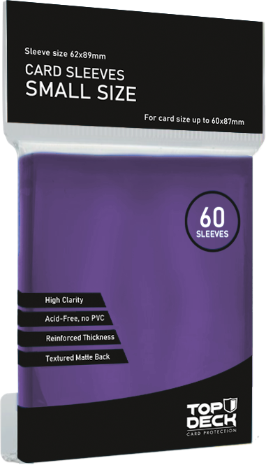 PREVENTA Protectores Esenciales | TOPDECK Small 62x89mm color Morado