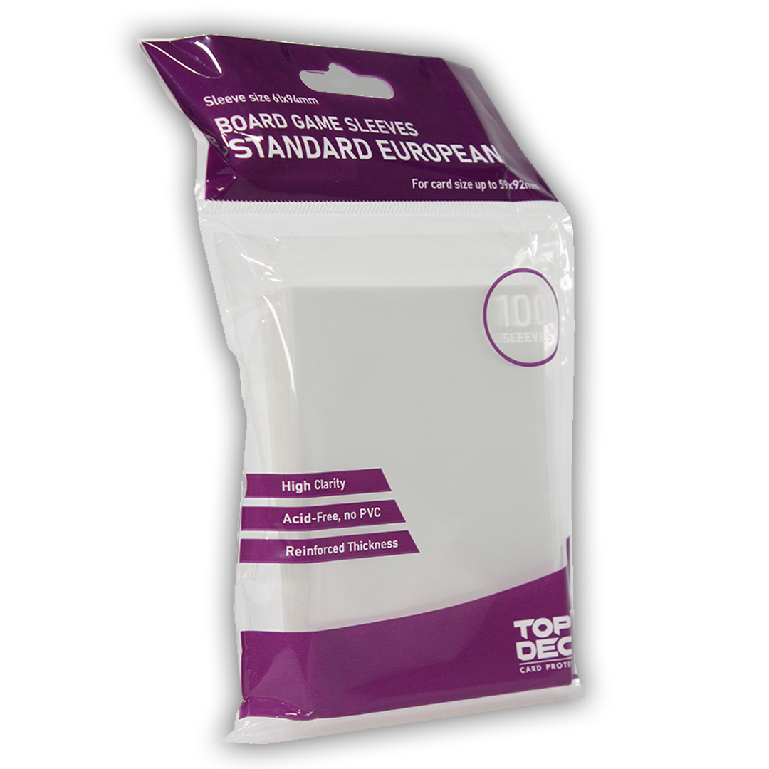 Protectores Juego de Mesa | TOPDECK Standard European 59x92mm