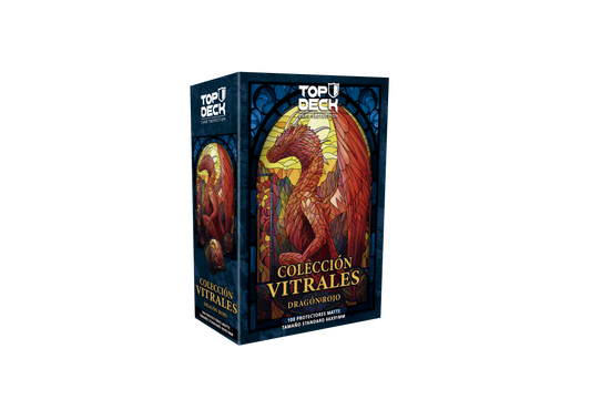 PREVENTA Protectores Standard | Colección Vitrales - Dragón Rojo 66x91mm