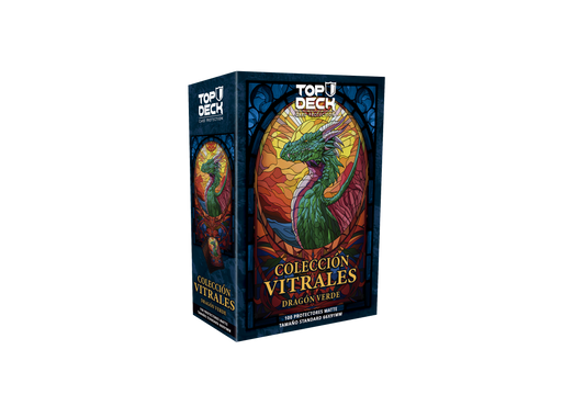 PREVENTA Protectores Standard | Colección Vitrales - Dragón Verde 66x91mm