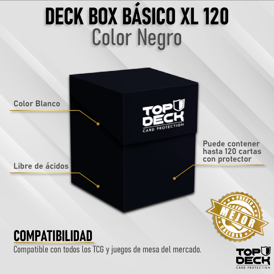 Portamazos Esencial | TOPDECK XL 120+ color Negro