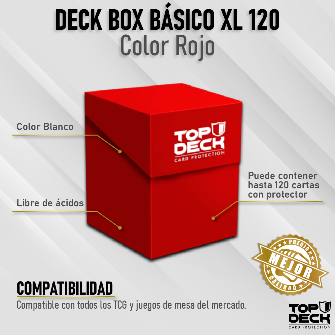 Portamazos Esencial | TOPDECK XL 120+ color Rojo