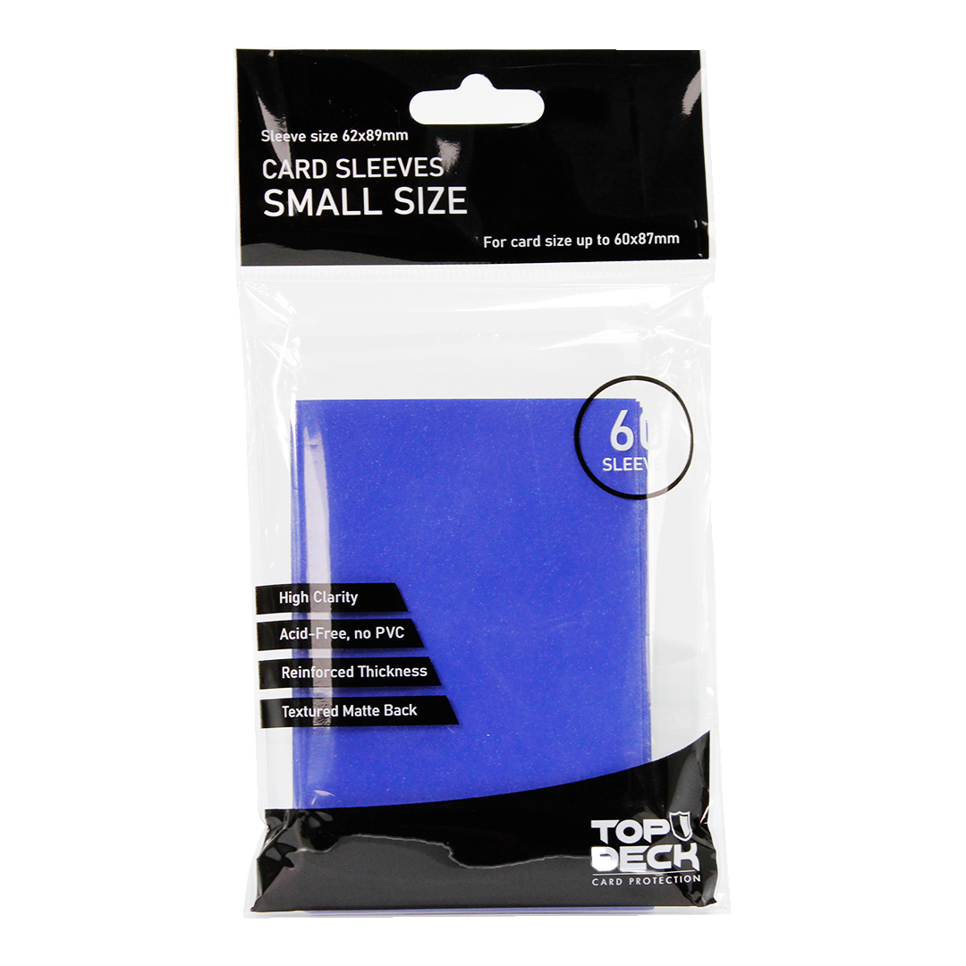 Protectores Esenciales | TOPDECK Small 62x89mm color Azul