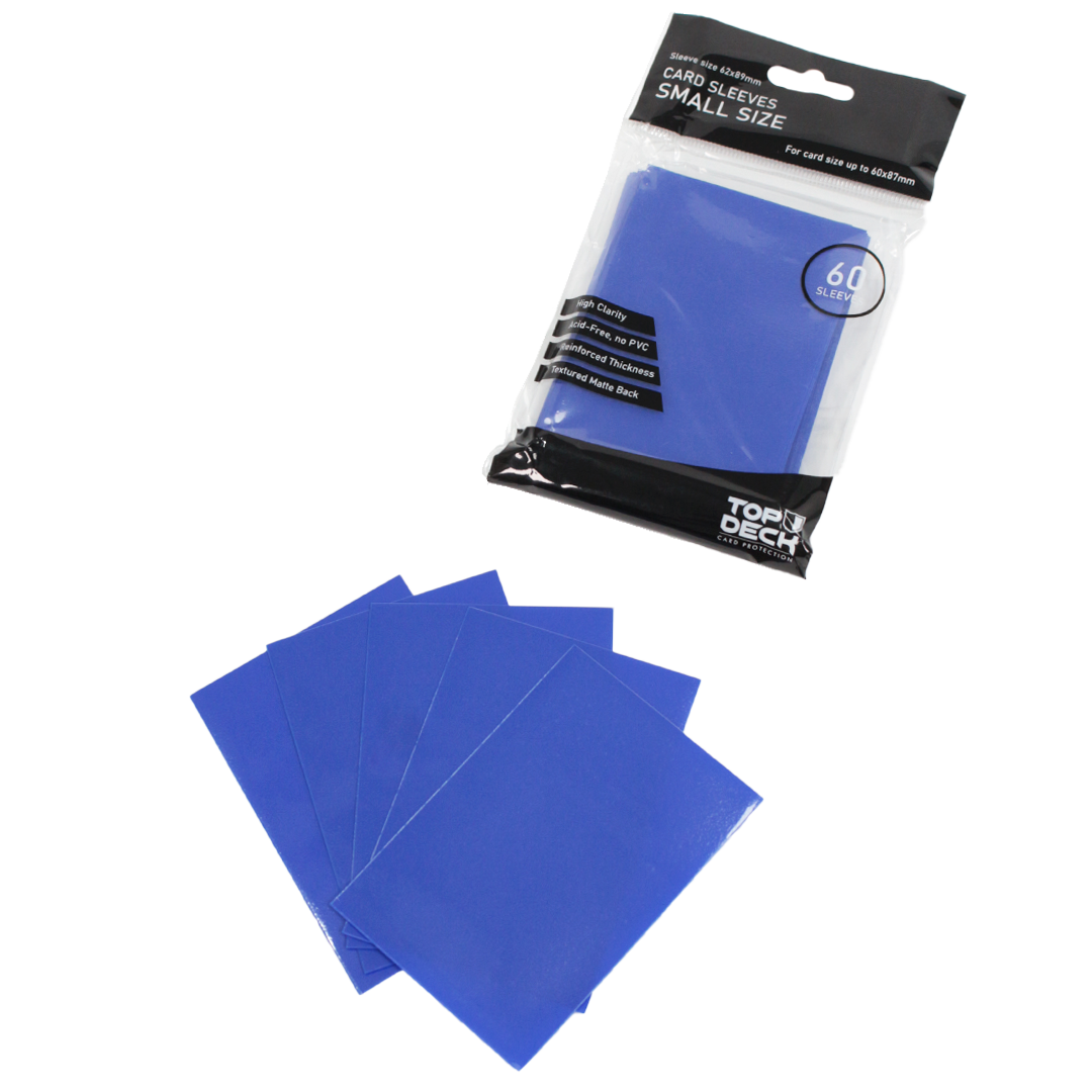 Protectores Esenciales | TOPDECK Small 62x89mm color Azul