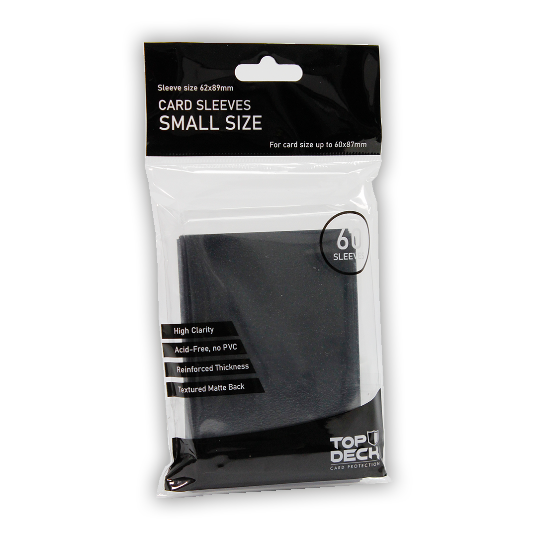 Protectores Esenciales | TOPDECK Small 62x89mm color Negro