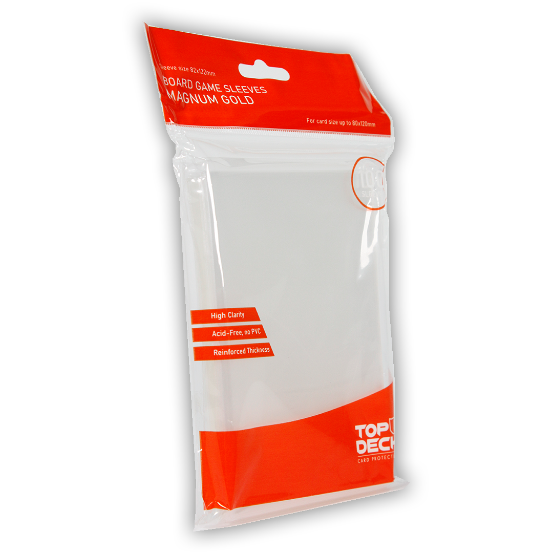 Protectores Juego de Mesa | TOPDECK Magnum Gold / Tarot 80x120mm