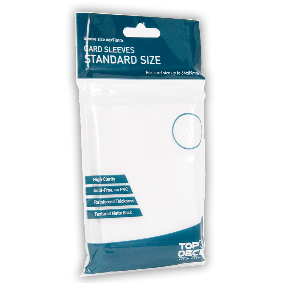 Protectores Esenciales | TOPDECK Standard 66x91mm color Blanco
