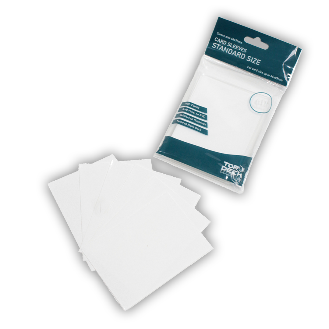 Protectores Esenciales | TOPDECK Standard 66x91mm color Blanco