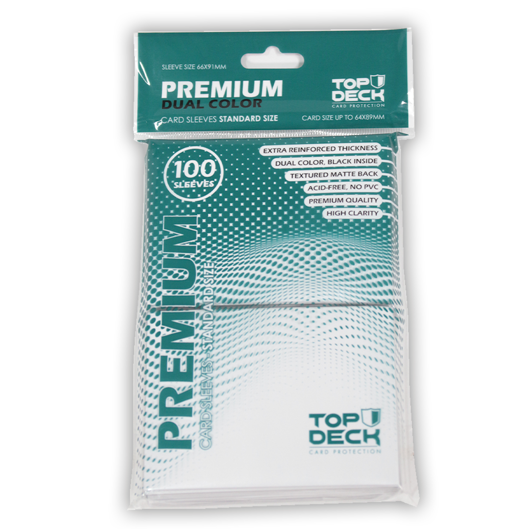 Protectores Premium | TOPDECK Standard 66x91mm color Blanco