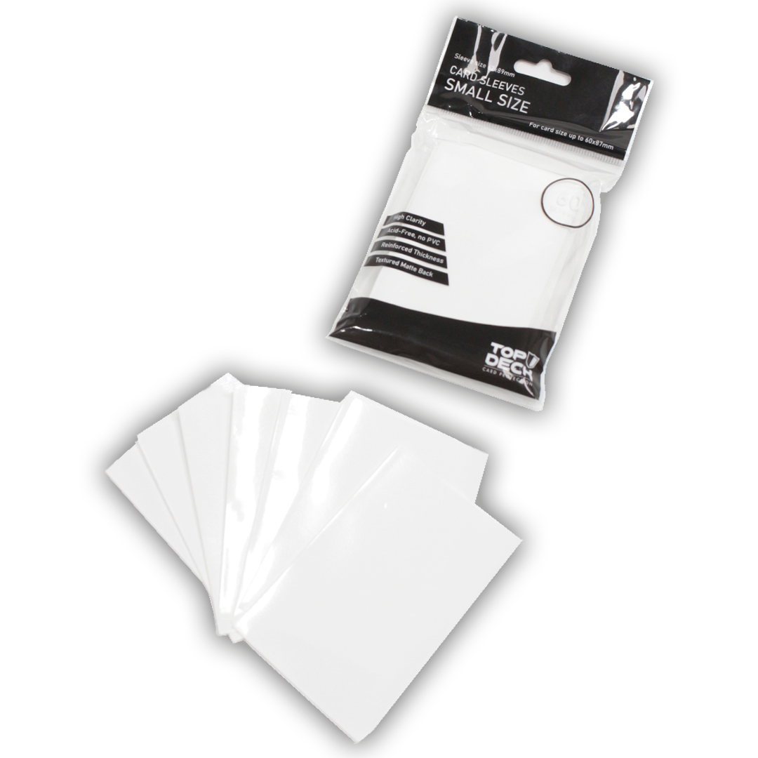 Protectores Esenciales | TOPDECK Small 62x89mm color Blanco