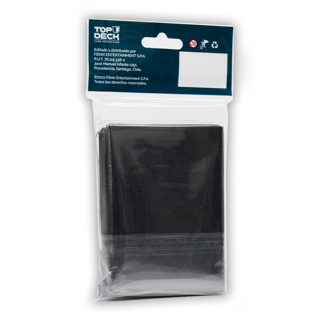 Protectores Esenciales | TOPDECK Standard 66x91mm color Negro