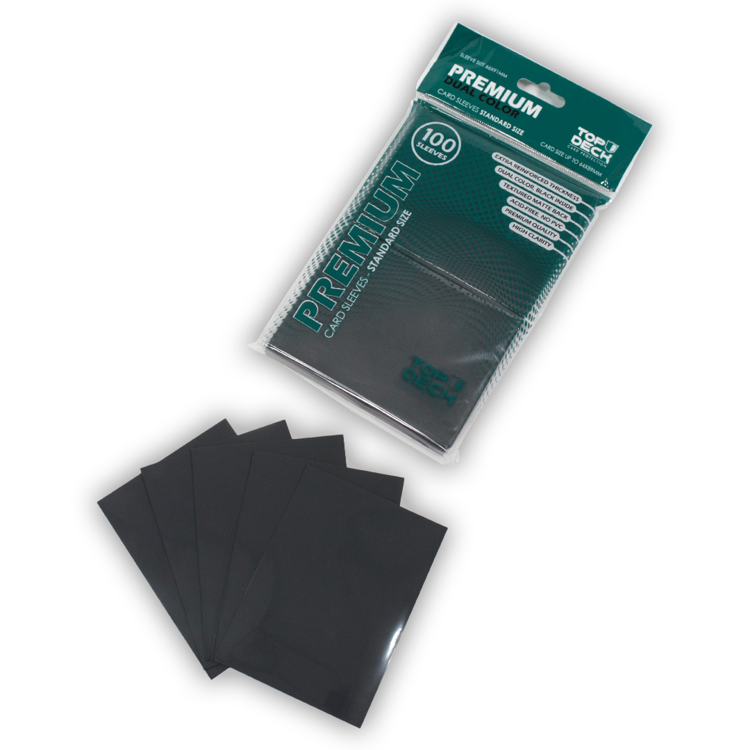 Protectores Premium | TOPDECK Standard 66x91mm color Negro