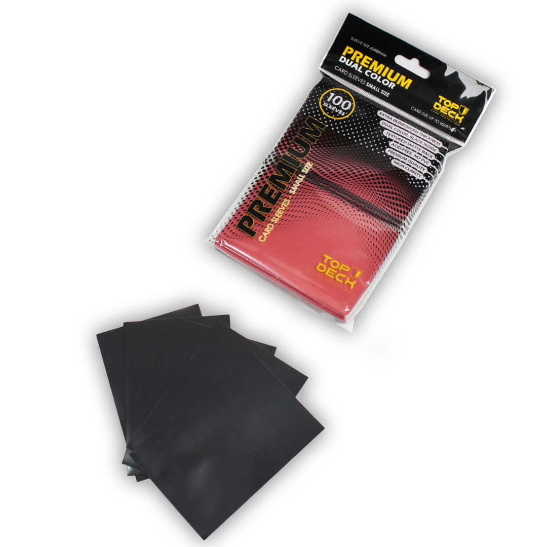 Protectores Premium | TOPDECK Small 62x89mm color Rojo