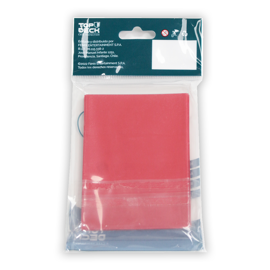 Protectores Esenciales | TOPDECK Standard 66x91mm color Rojo