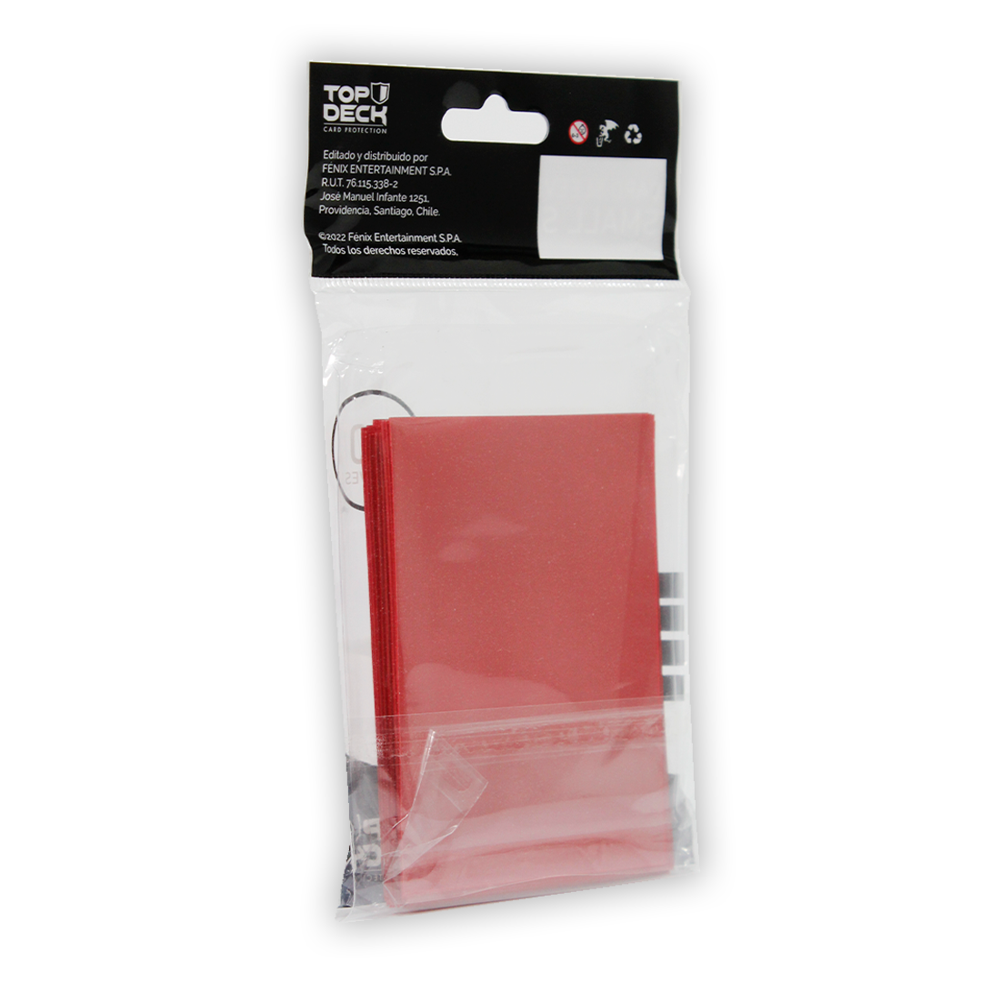 Protectores Esenciales | TOPDECK Small 62x89mm color Rojo
