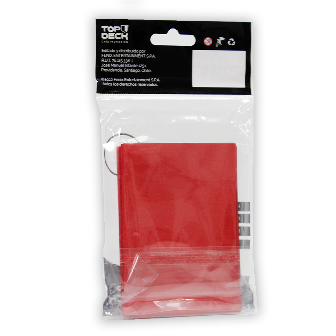 Protectores Esenciales | TOPDECK Small 62x89mm color Rojo