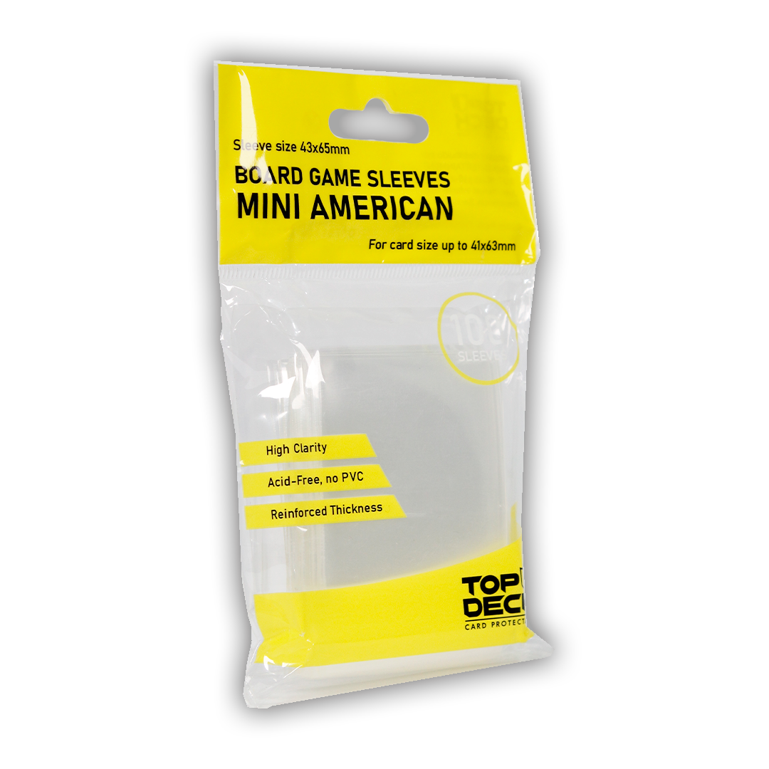 Protectores Juego de Mesa |  TOPDECK Mini American 41x63mm