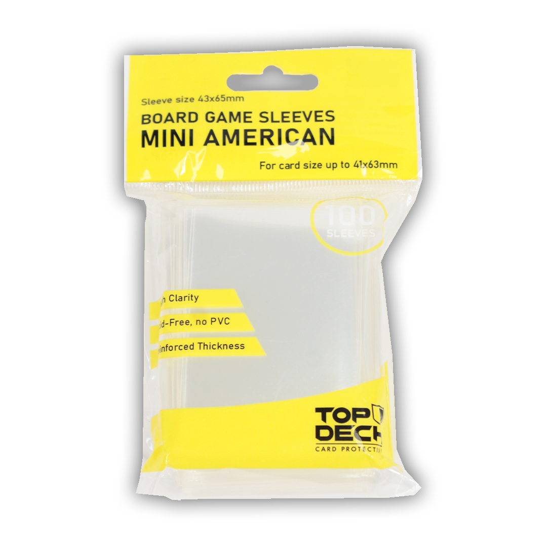 Protectores Juego de Mesa |  TOPDECK Mini American 41x63mm