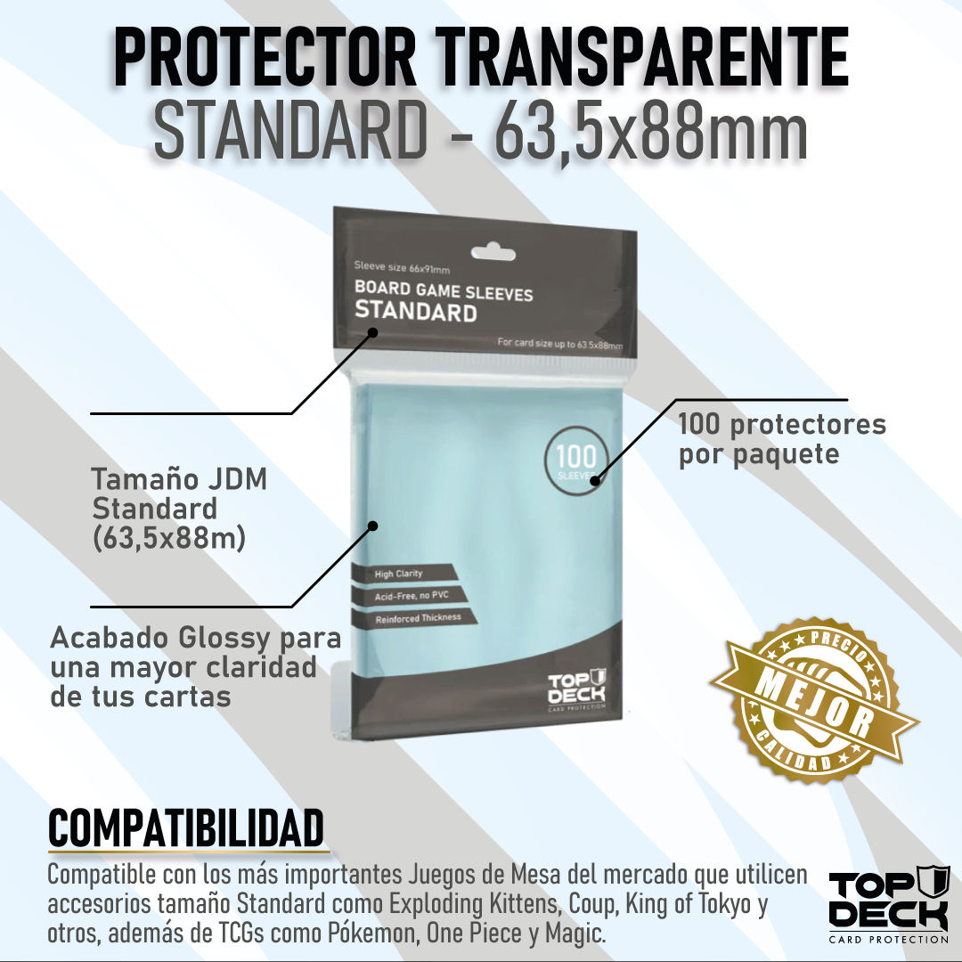 Protectores Juego de Mesa | TOPDECK Standard 63,5x88mm