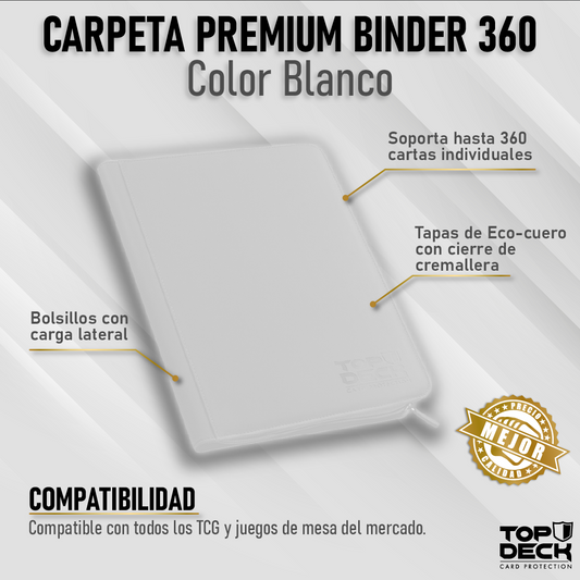 Carpeta Premium | TOPDECK 360 color Blanco