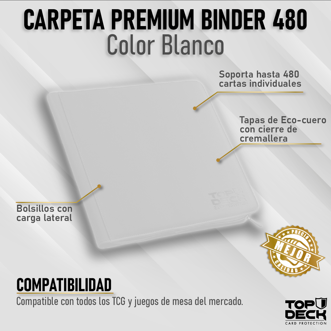 Carpeta Premium | TOPDECK 480 color Blanco