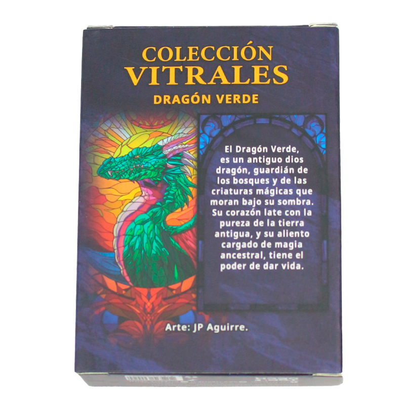 Protectores Standard | Colección Vitrales - Dragón Verde 66x91mm