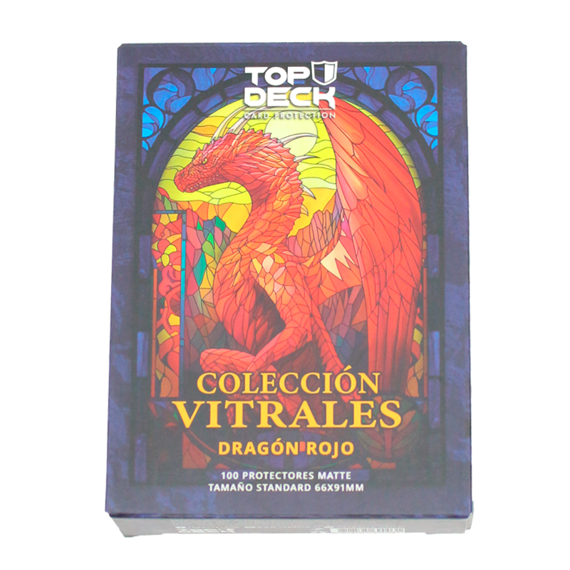 Protectores Standard | Colección Vitrales - Dragón Rojo 66x91mm