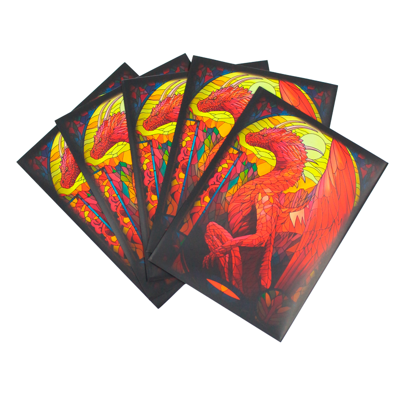 Protectores Standard | Colección Vitrales - Dragón Rojo 66x91mm