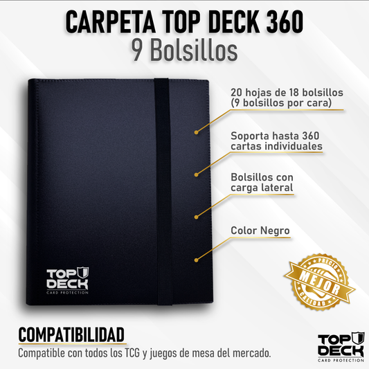 Carpeta Esencial | TOPDECK 360 color Negro