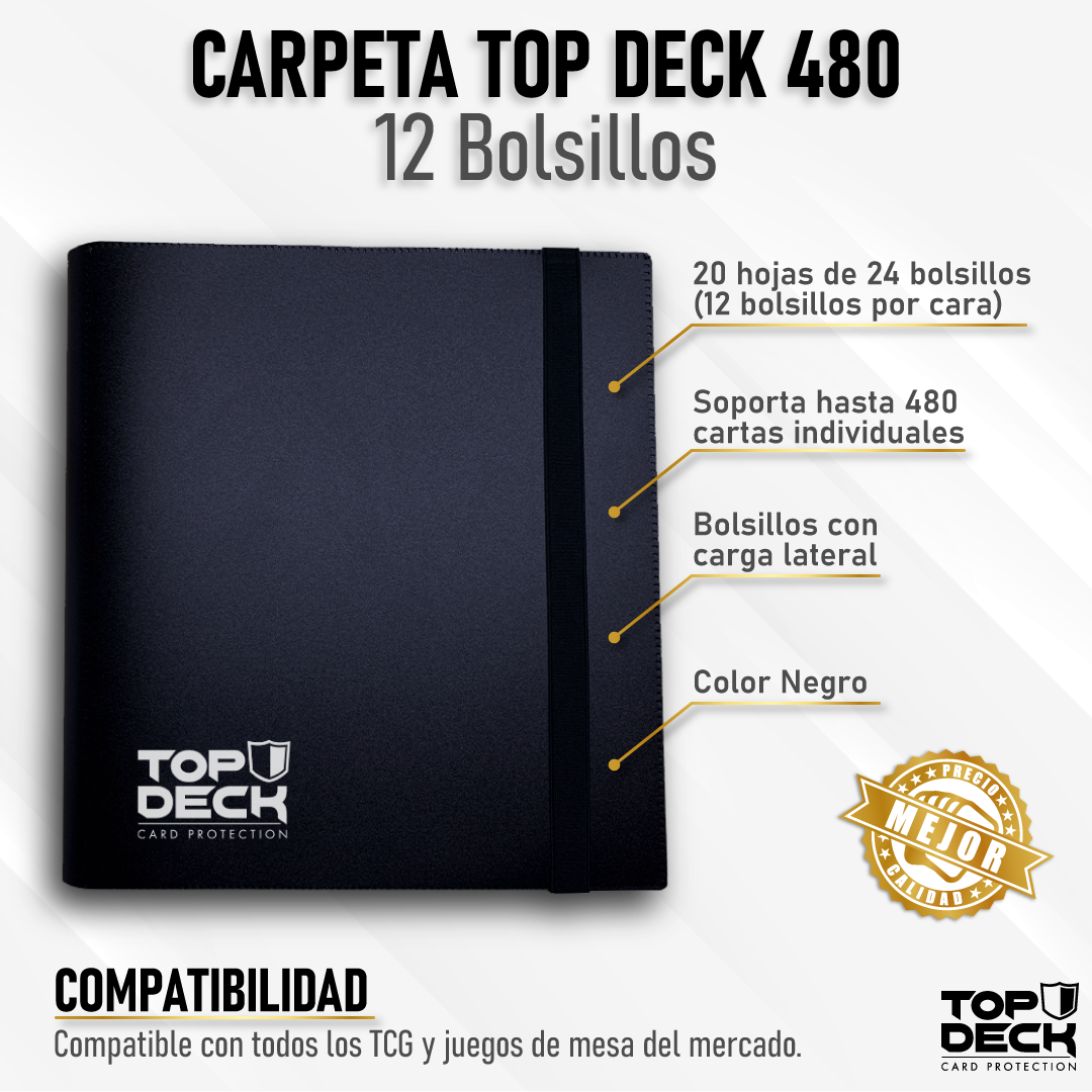 Carpeta Esencial | TOPDECK 480 color Negro