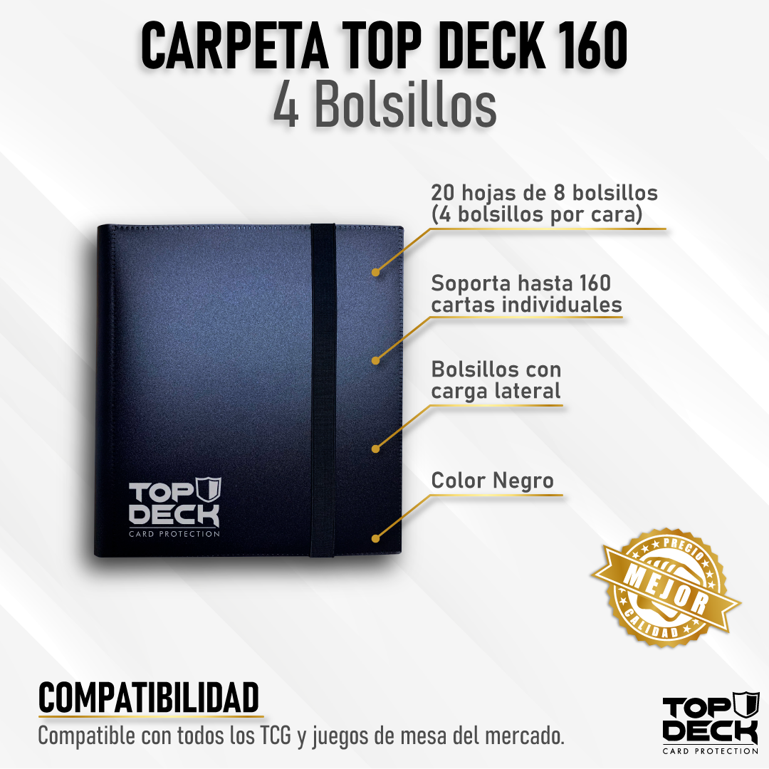 Carpeta Esencial | TOPDECK 160 color Negro