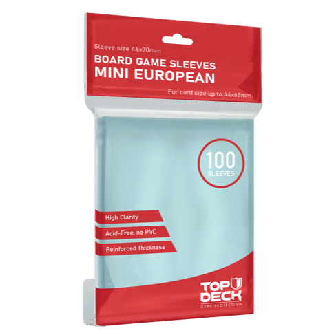 Protectores Juego de Mesa | TOPDECK Mini European 44x68mm