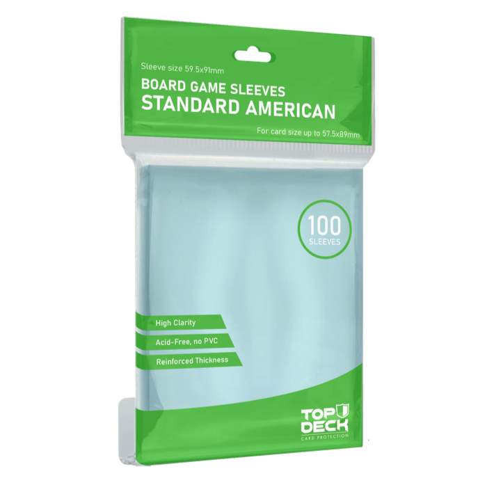 Protectores Juego de Mesa | TOPDECK Standard American 57x89mm