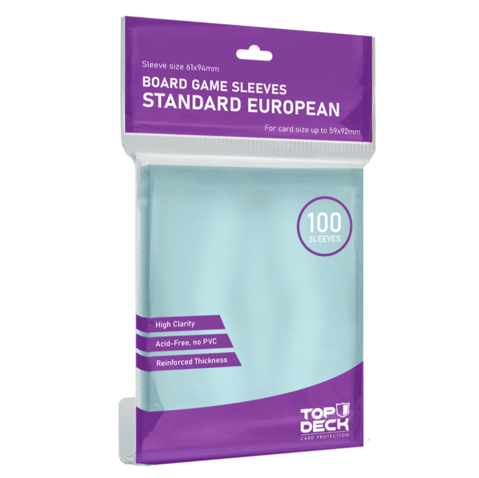 Protectores Juego de Mesa | TOPDECK Standard European 59x92mm